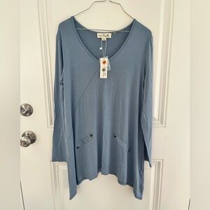 SIMPLY NOELLE Blue Top